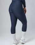 Klassische Reitleggings zum Überziehen (Marineblau)