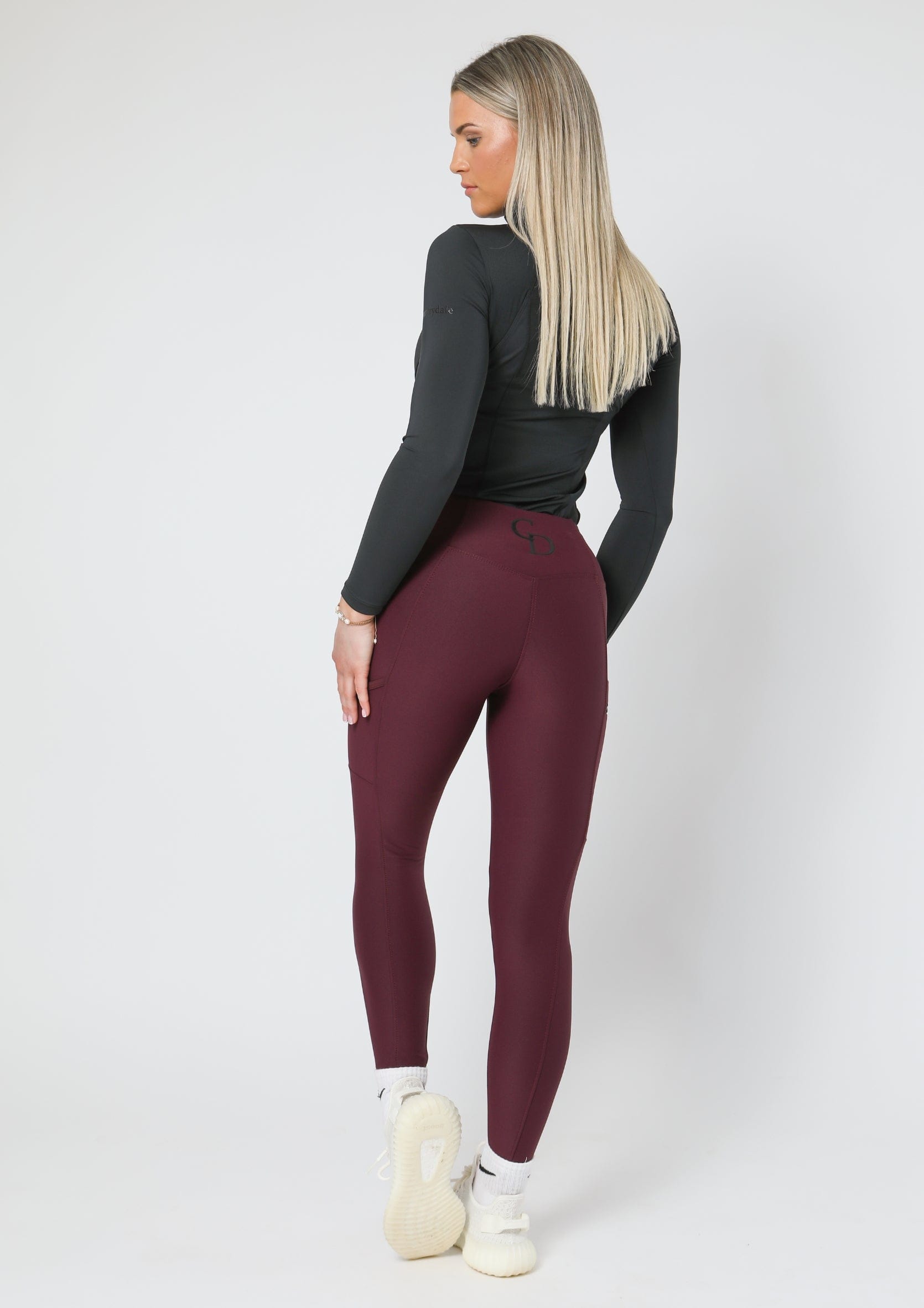 Alltags-Leggings zum Anziehen (Wein)