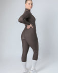 Classic Pull On Riding Leggings (Brown)