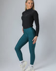 Thermal Performance Full Seat Riding Leggings (Teal)