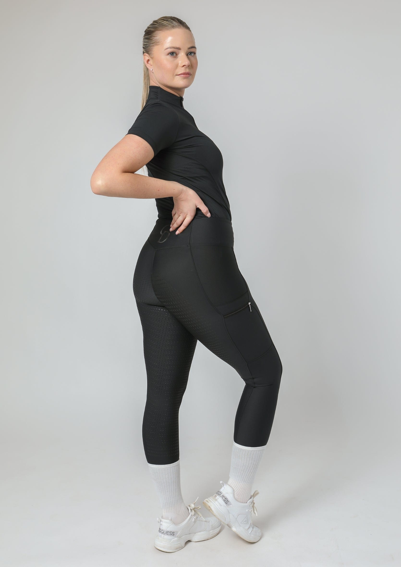 Motion Full Seat Riding Leggings (Black)