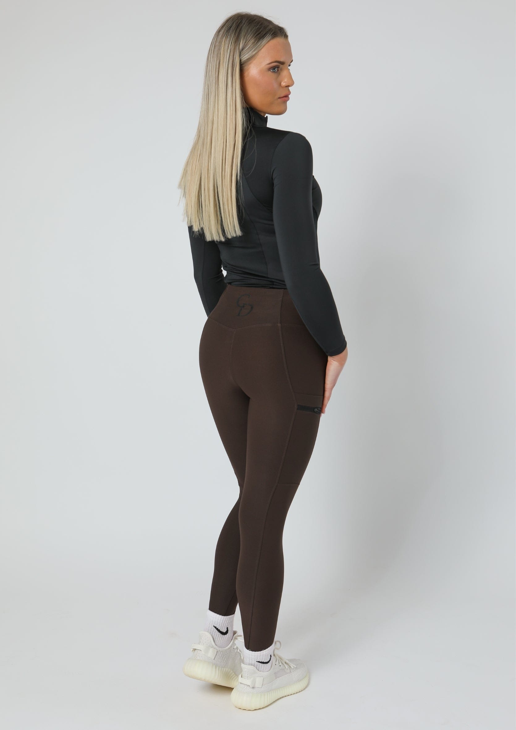 Leggings zum Anziehen für jeden Tag (Braun)