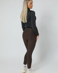 Leggings zum Anziehen für jeden Tag (Braun)