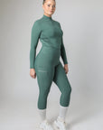 Klassische Reitleggings zum Überziehen (Salbeigrün)