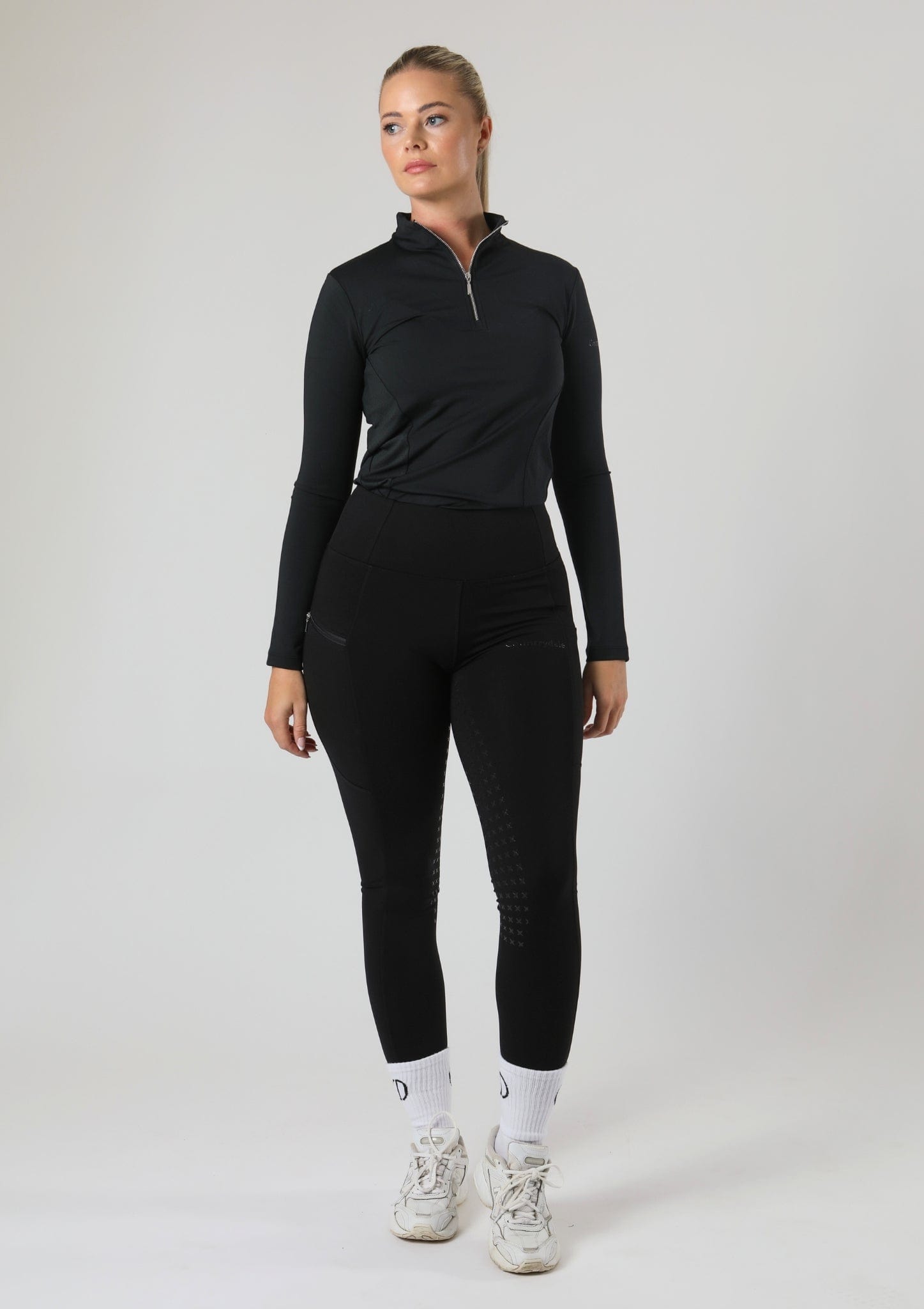 ThermoDry Full Seat Riding Leggings (Black)