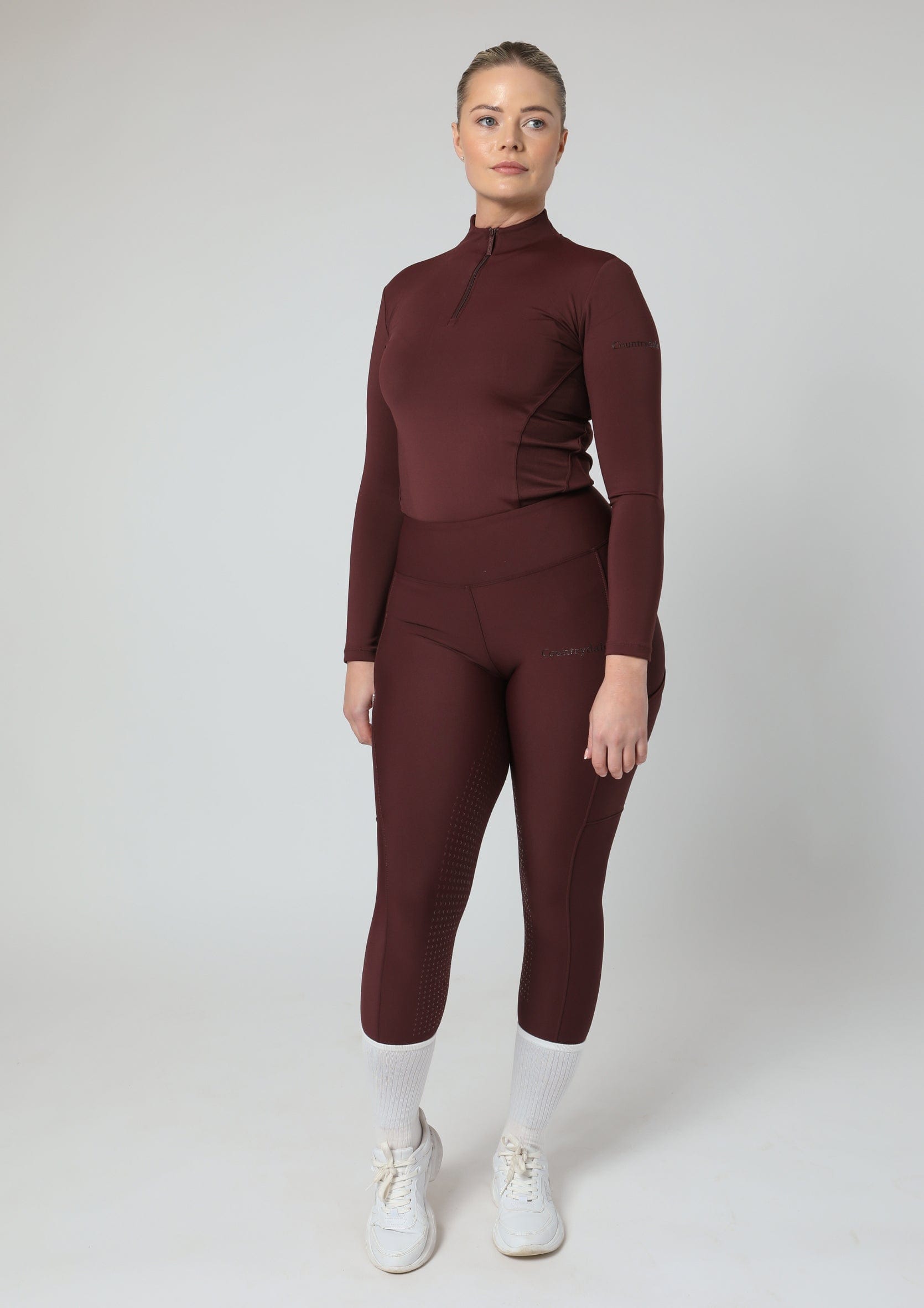 Motion Full Seat Riding Leggings (Wine)