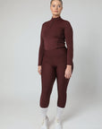 Motion Reitleggings mit Vollbesatz (Weinrot)