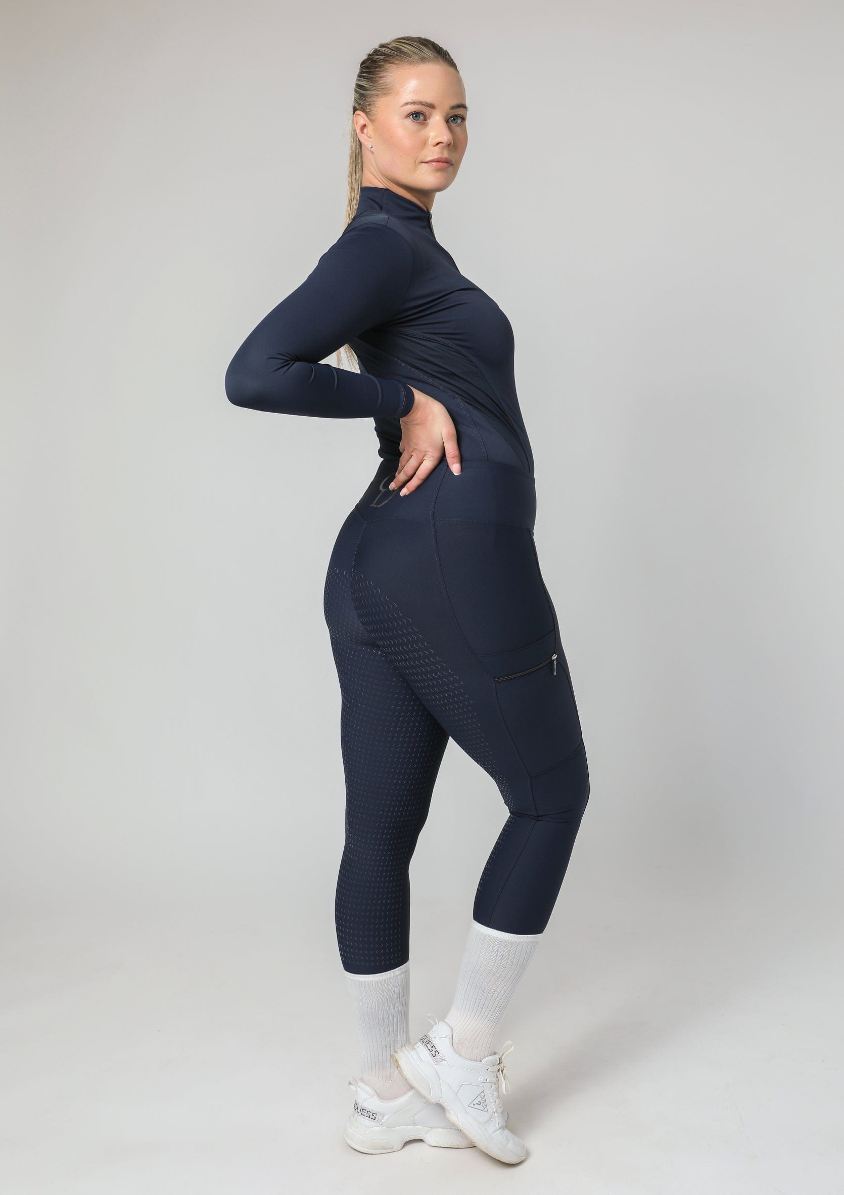 Motion Full Seat Riding Leggings (Navy)