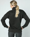 Pull urbain demi-zip (noir)