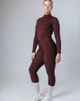 Klassische Reitleggings zum Überziehen (Weinrot)