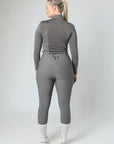 Legging d'équitation classique à enfiler (gris)