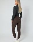 Leggings zum Anziehen für jeden Tag (Braun)