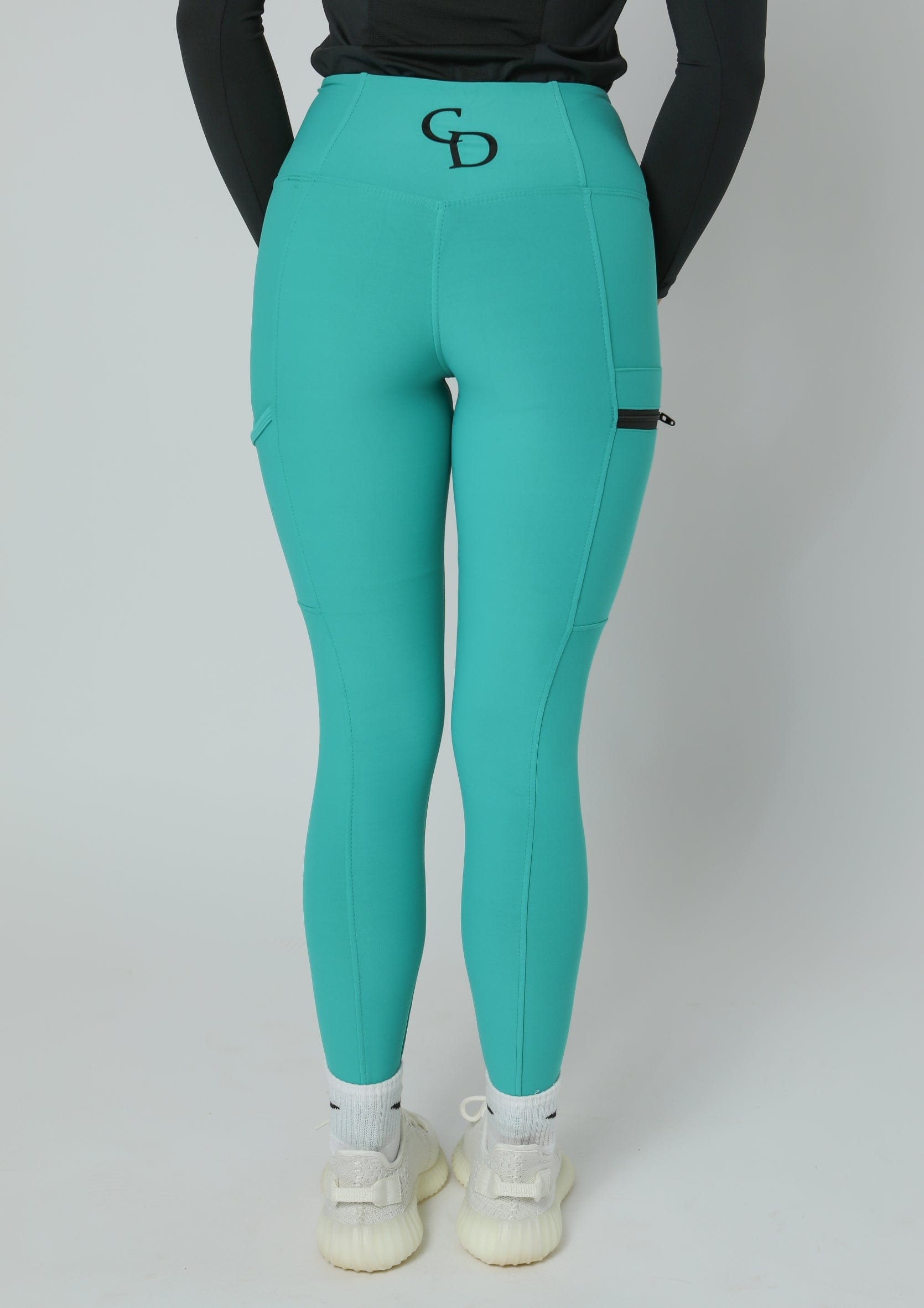 Alltags-Leggings zum Anziehen (Aqua)