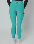 Alltags-Leggings zum Anziehen (Aqua)