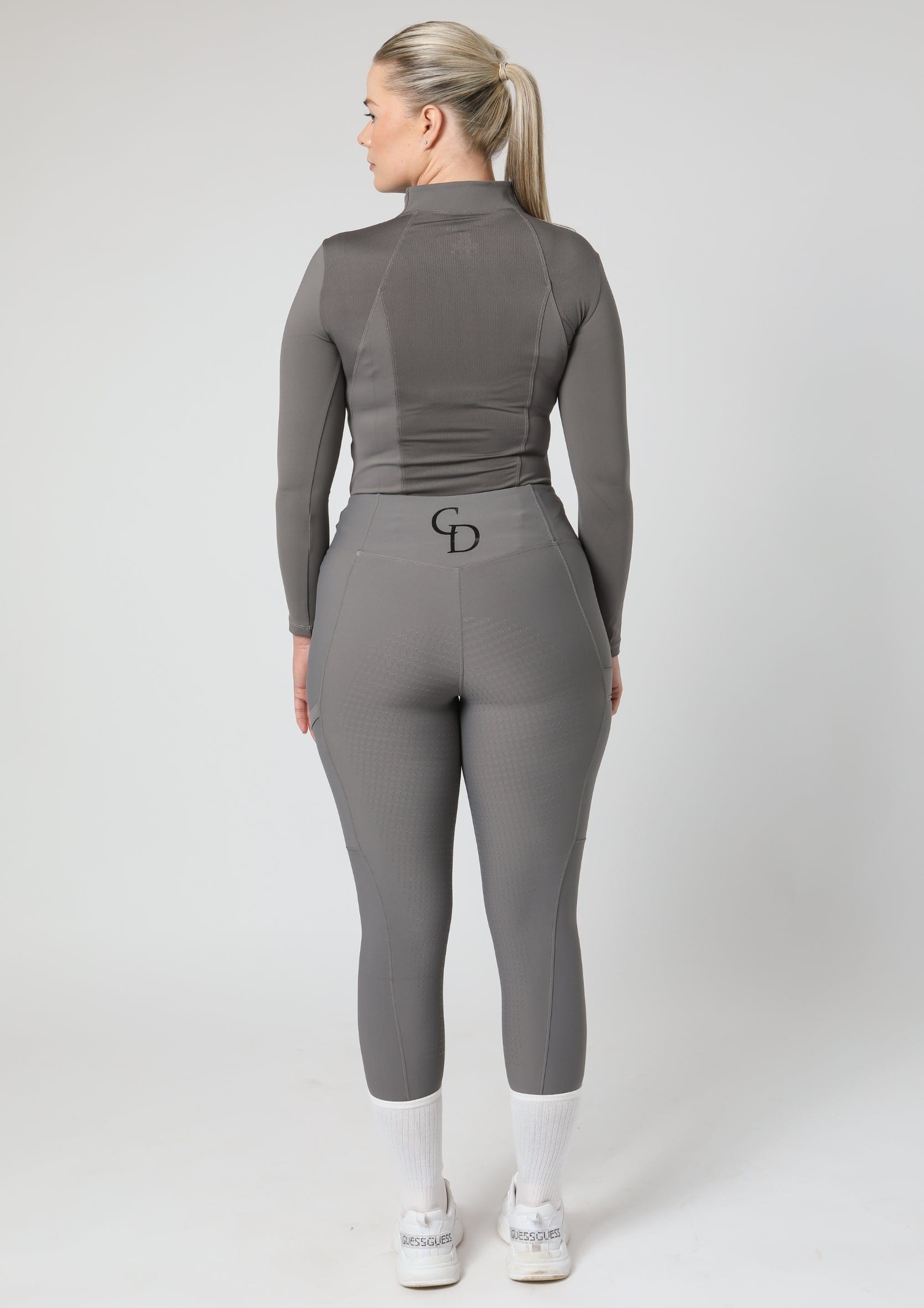 Motion Reitleggings mit Vollbesatz (Grau)