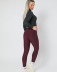 Alltags-Leggings zum Anziehen (Wein)