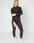 Thermal Performance Reitleggings mit Vollbesatz (Braun)