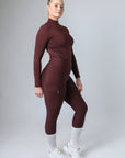 Klassische Reitleggings zum Überziehen (Weinrot)