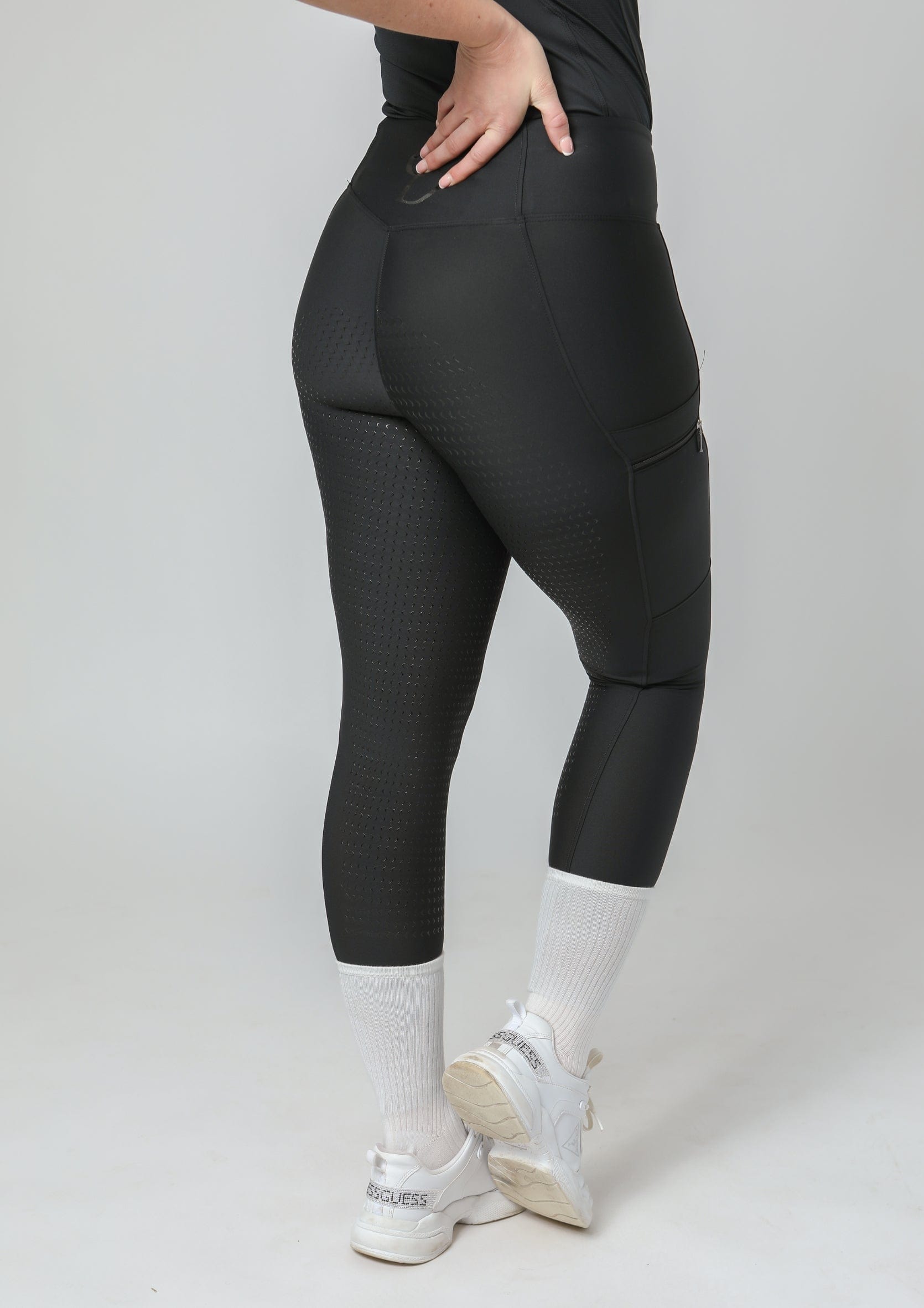 Motion Full Seat Riding Leggings (Black)