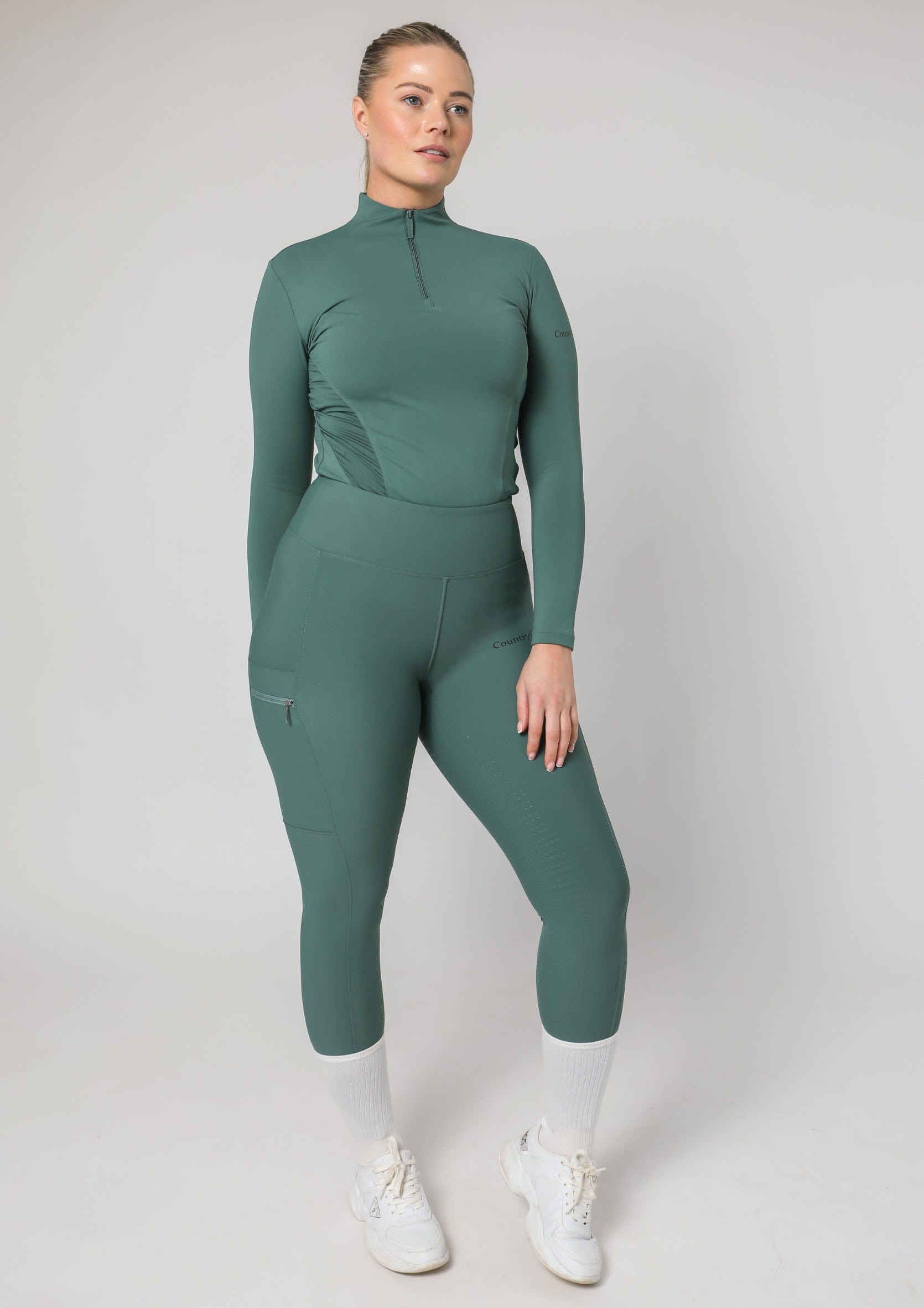 Leggings d'équitation Motion Full Seat (sauge)