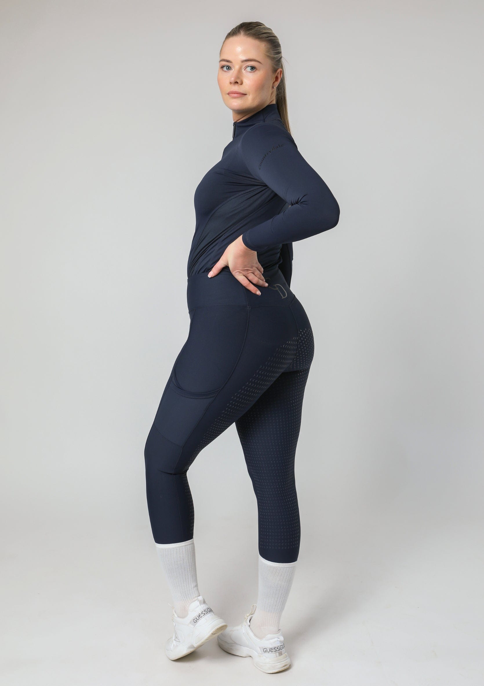 Motion Full Seat Riding Leggings (Navy)