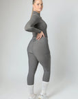 Legging d'équitation classique à enfiler (gris)