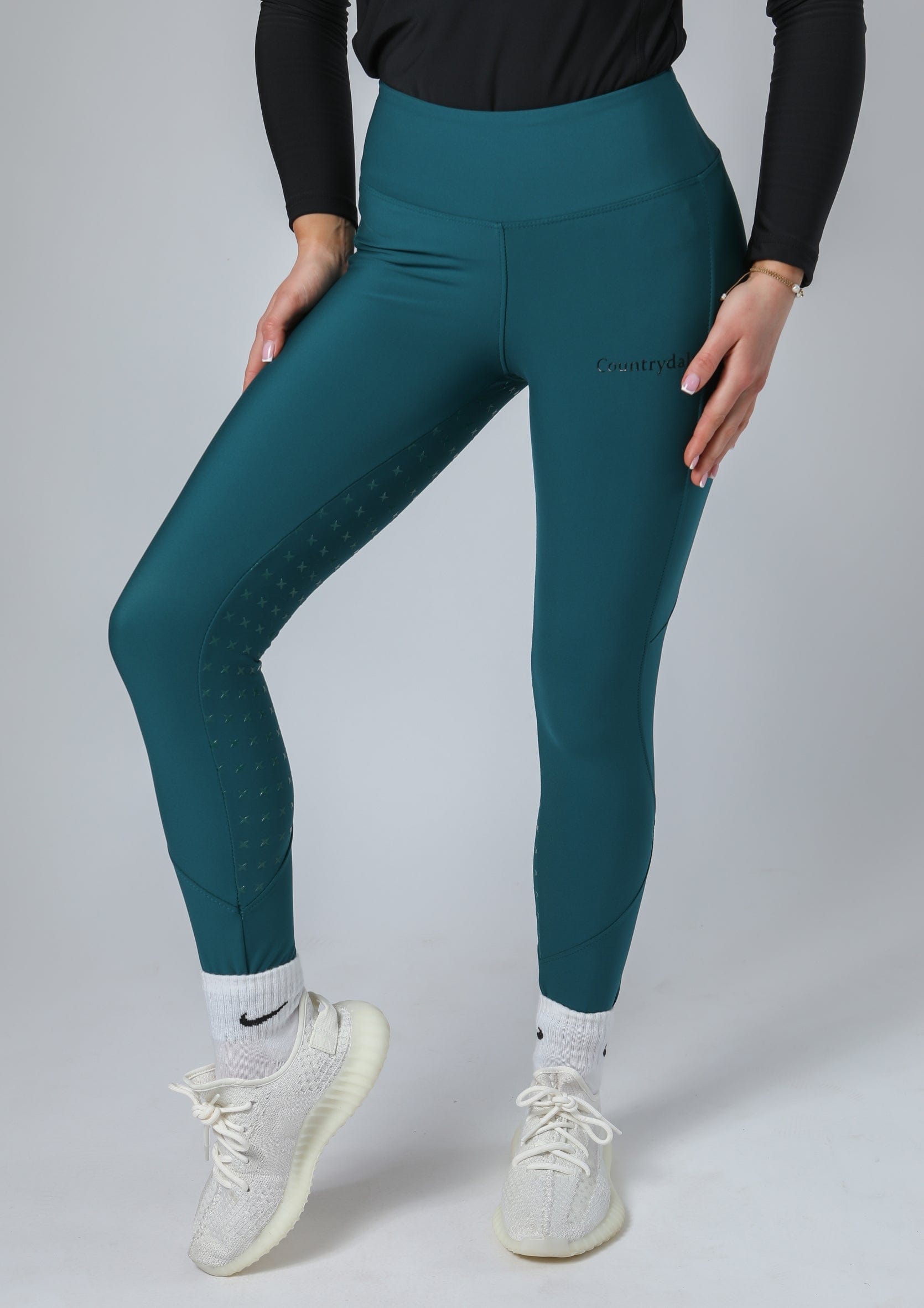 Thermal Performance Full Seat Riding Leggings (Teal)
