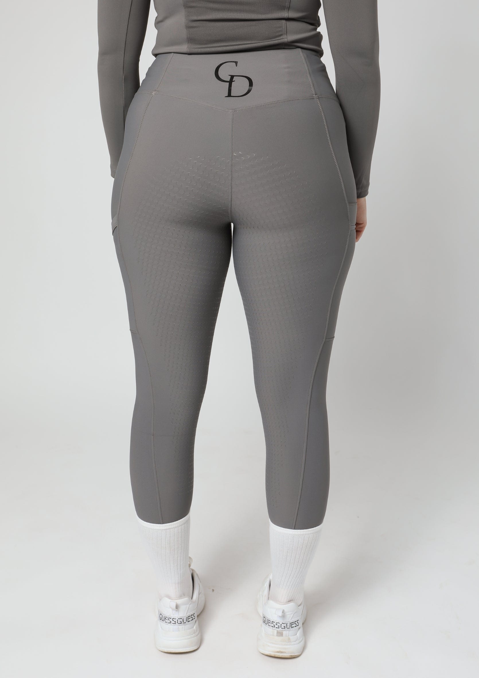 Motion Reitleggings mit Vollbesatz (Grau)