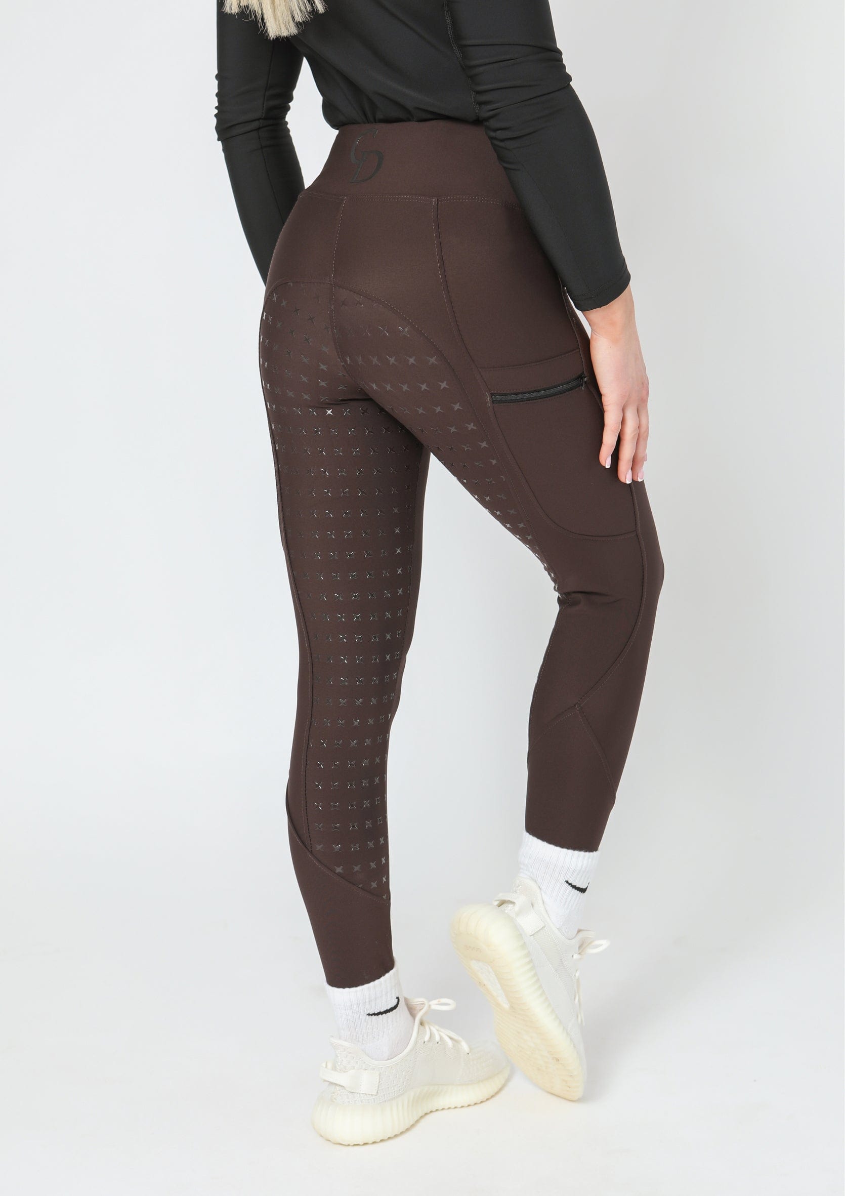 Thermal Performance Reitleggings mit Vollbesatz (Braun)