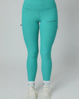 Alltags-Leggings zum Anziehen (Aqua)