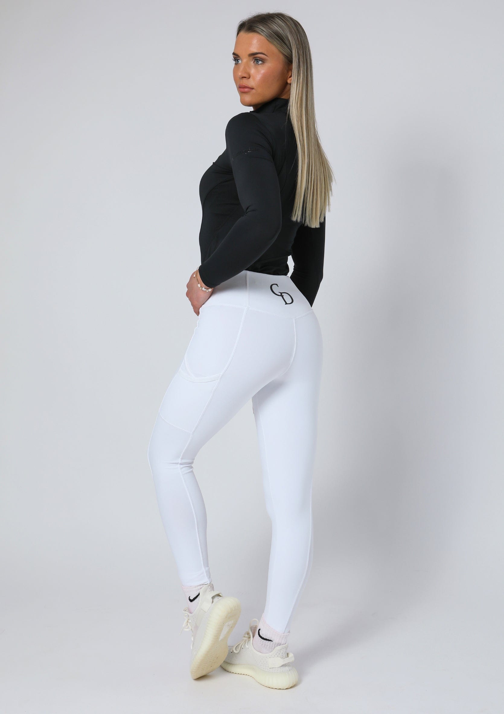 Leggings zum Anziehen für jeden Tag (Weiß)