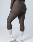 Classic Pull On Riding Leggings (Brown)