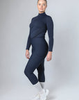 Klassische Reitleggings zum Überziehen (Marineblau)