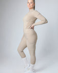 Classic Pull On Riding Leggings (Beige)