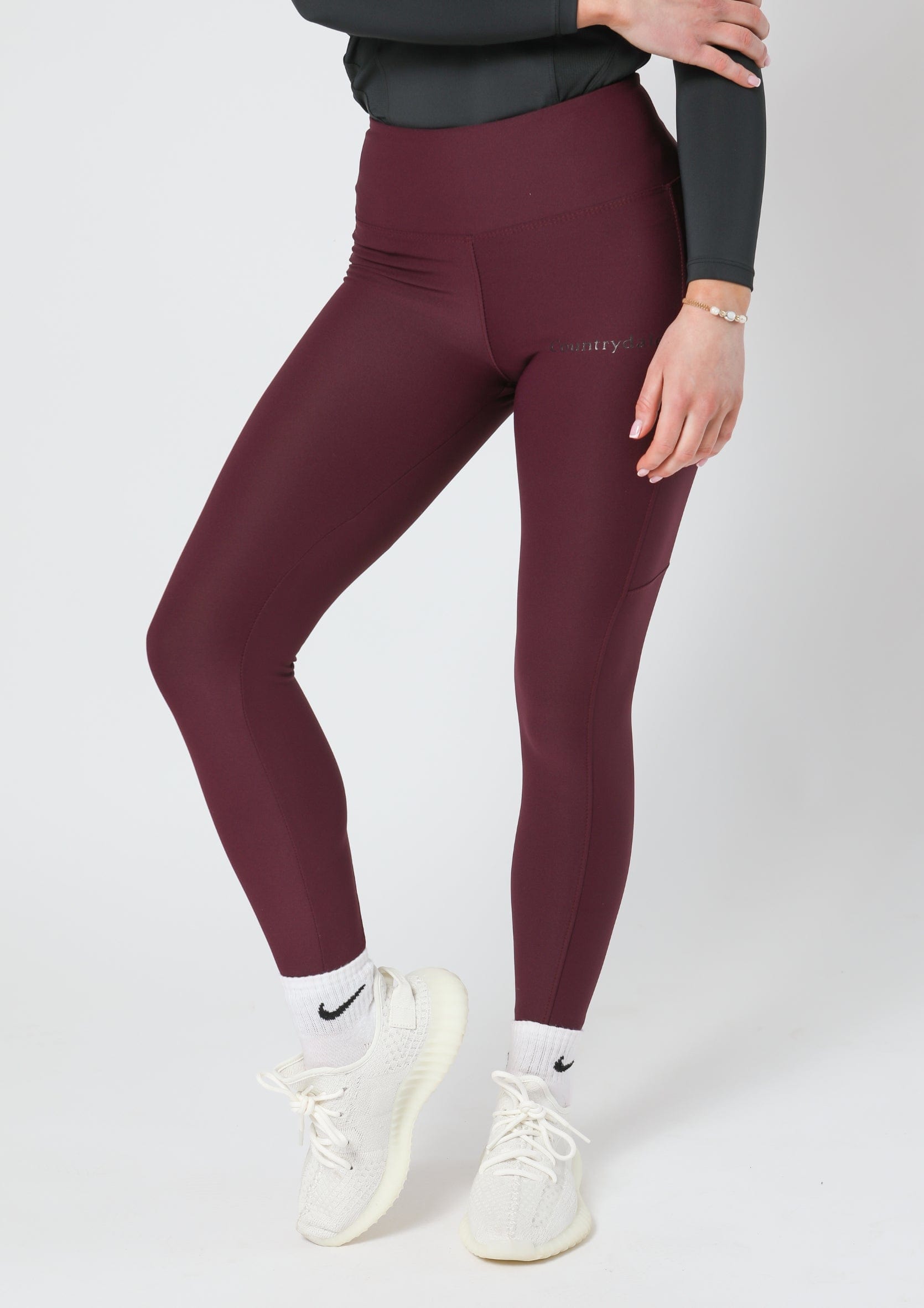 Alltags-Leggings zum Anziehen (Wein)