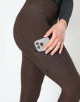 Leggings zum Anziehen für jeden Tag (Braun)