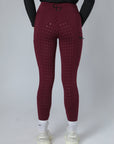 Thermal Performance Reitleggings mit Vollbesatz (Weinrot)