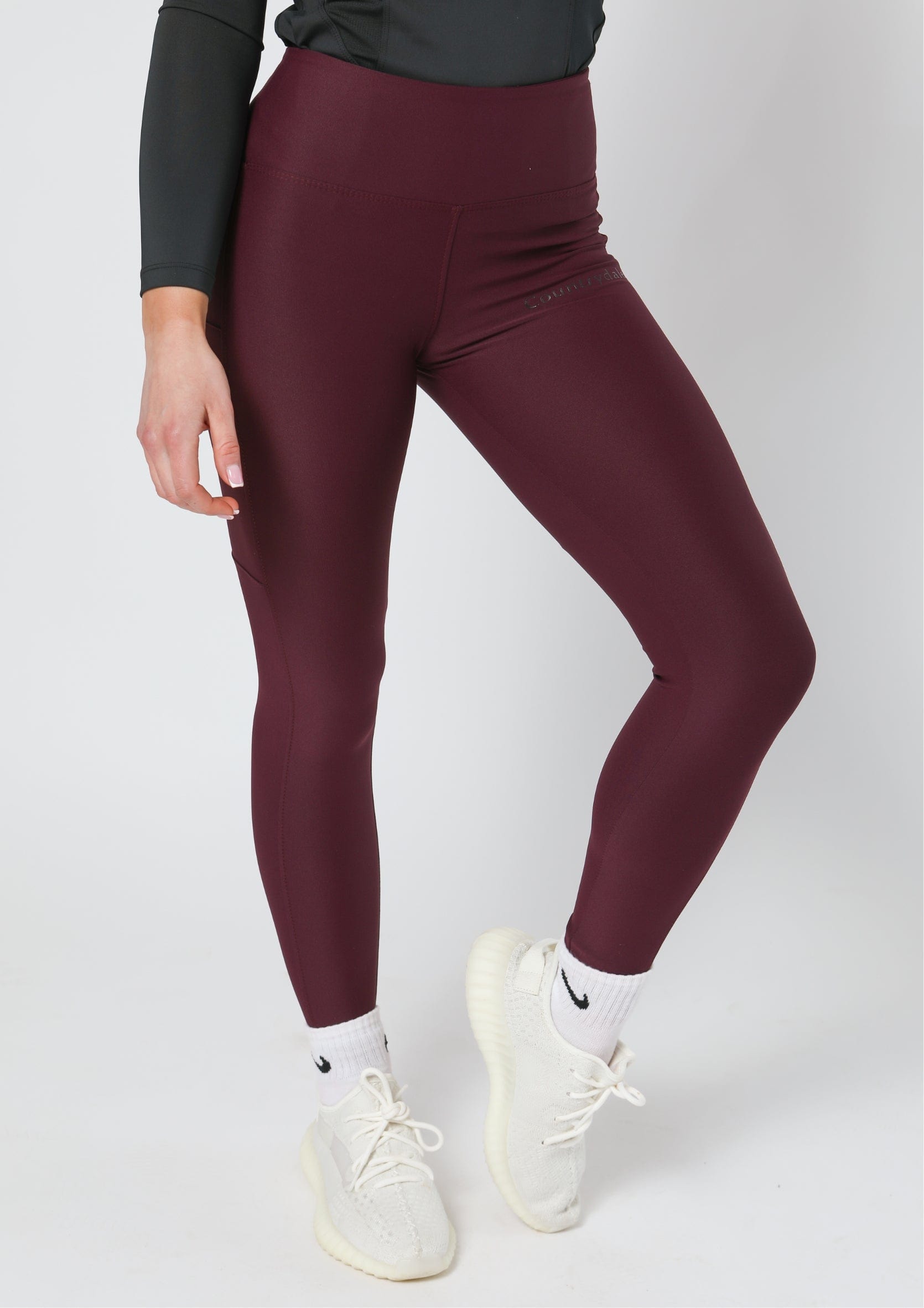 Alltags-Leggings zum Anziehen (Wein)