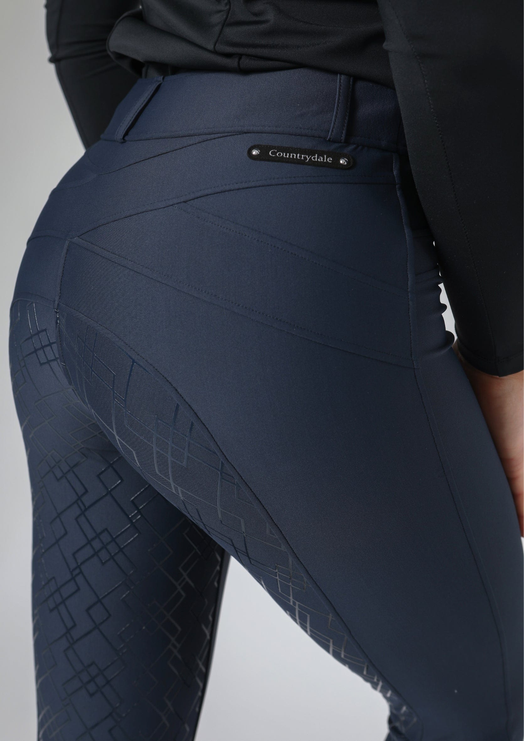 Performance Reithose mit Vollbesatz (Marineblau)