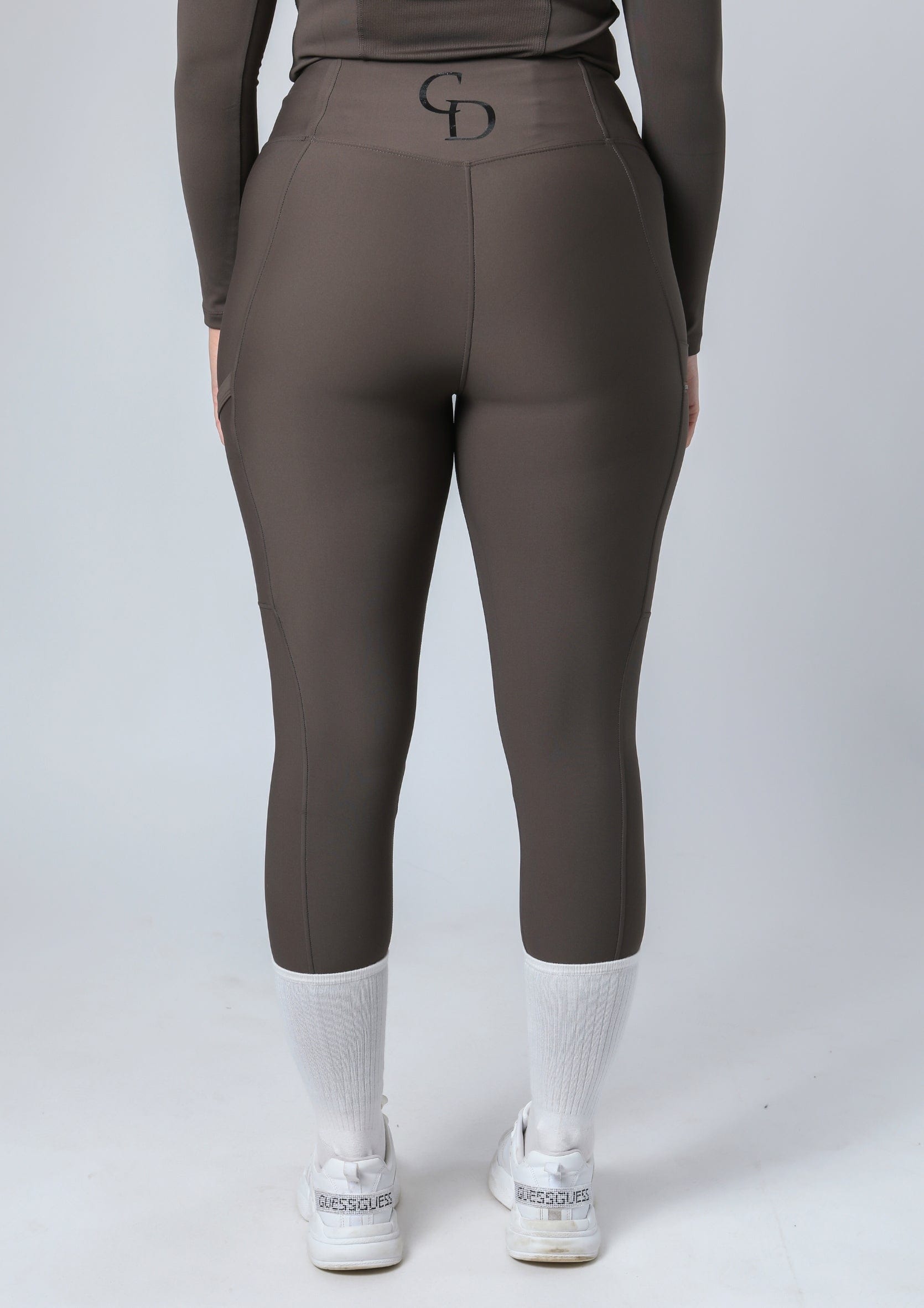 Classic Pull On Riding Leggings (Brown)