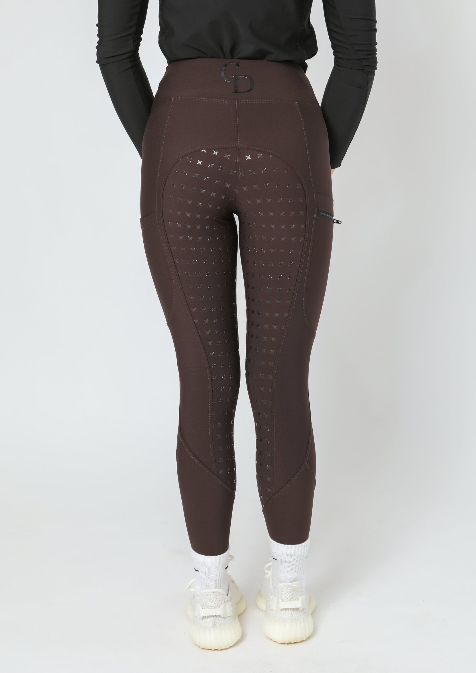Thermal Performance Reitleggings mit Vollbesatz (Braun)