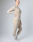 Classic Pull On Riding Leggings (Beige)