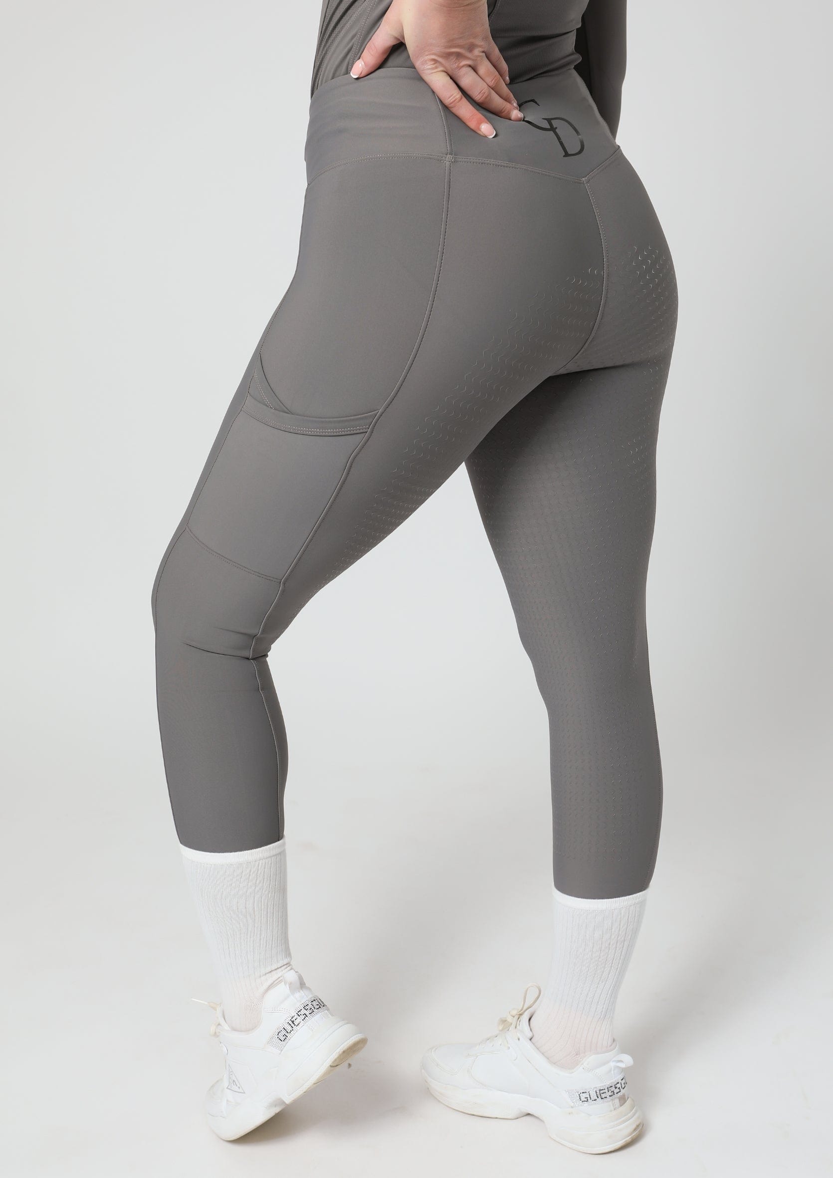 Motion Reitleggings mit Vollbesatz (Grau)