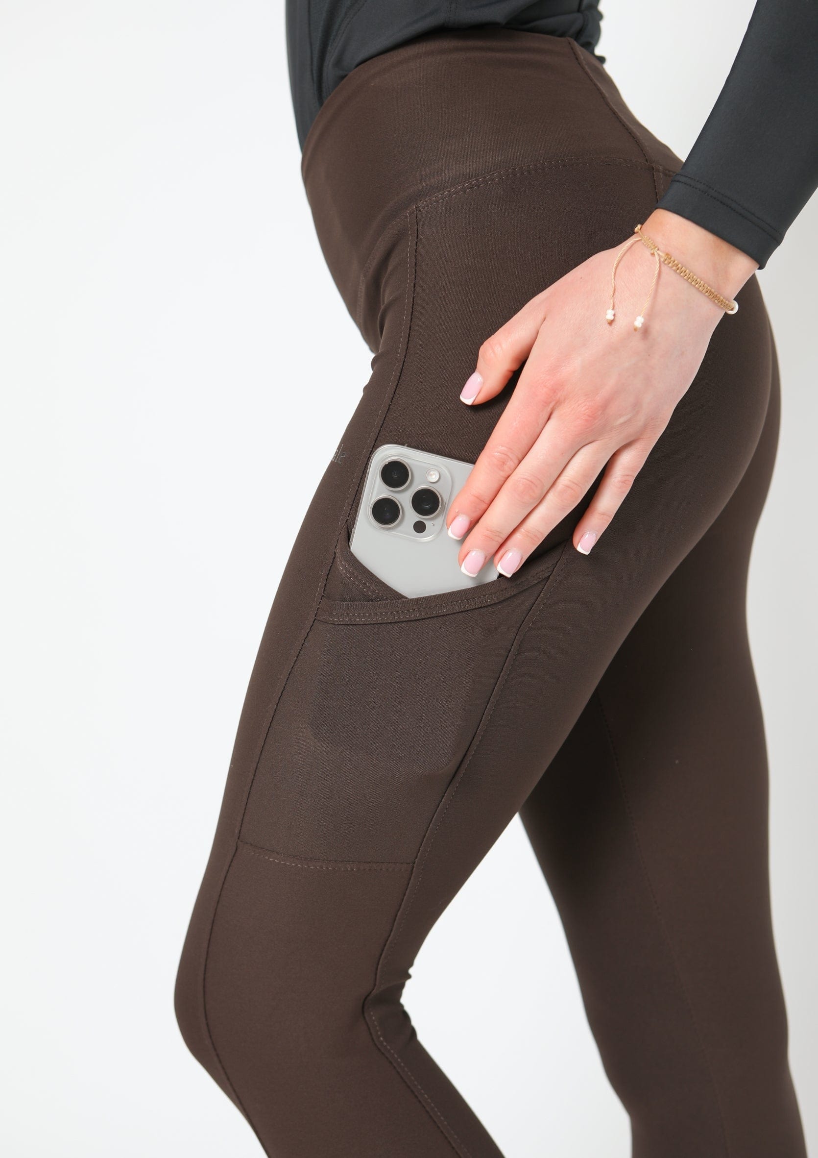 Leggings zum Anziehen für jeden Tag (Braun)