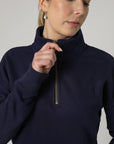 Pull urbain demi-zippé (bleu marine)