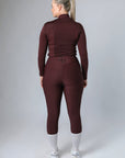 Klassische Reitleggings zum Überziehen (Weinrot)
