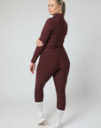 Motion Reitleggings mit Vollbesatz (Weinrot)