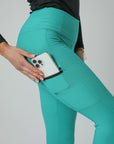 Alltags-Leggings zum Anziehen (Aqua)