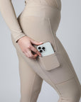 Classic Pull On Riding Leggings (Beige)