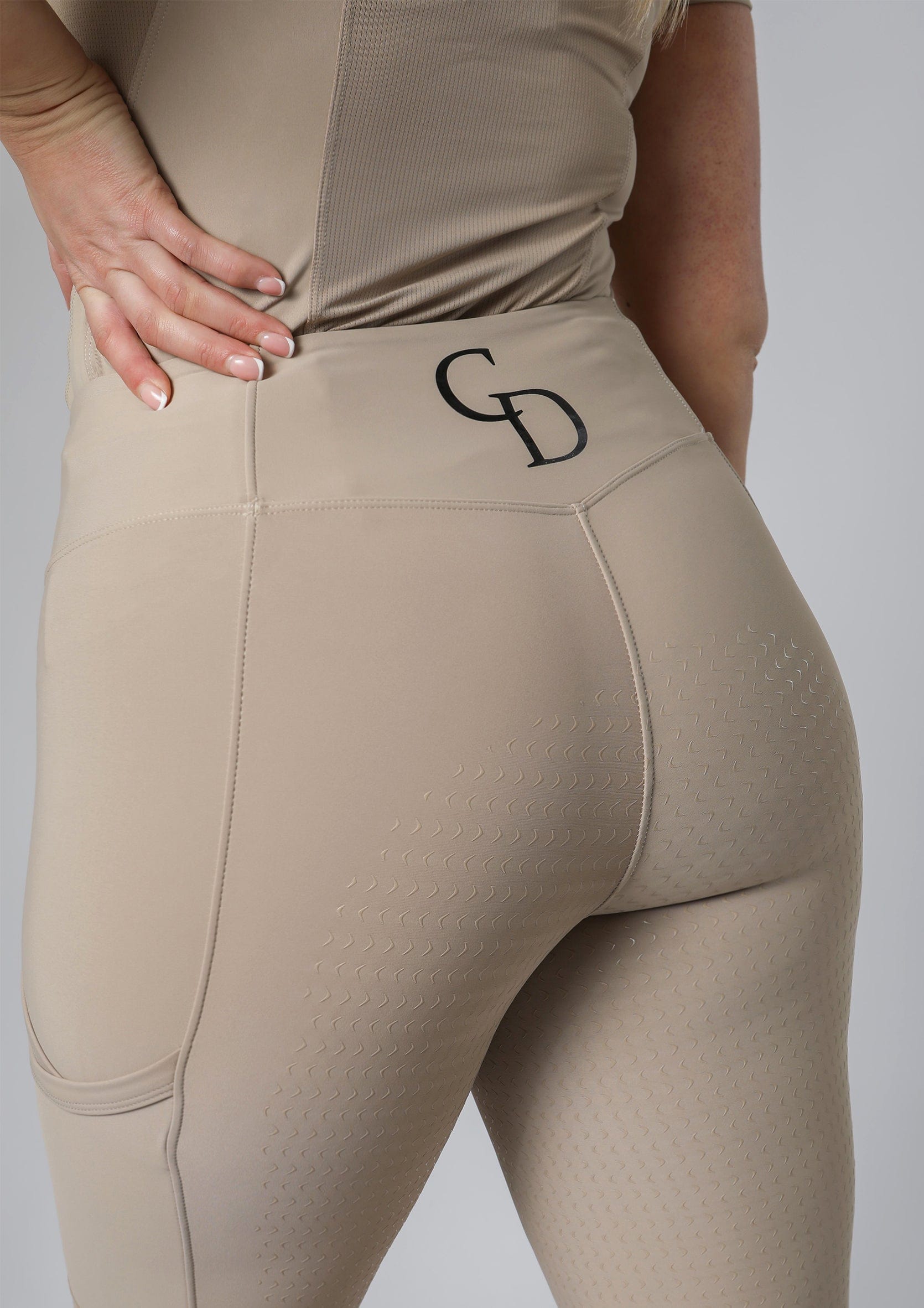 Legging d'équitation Motion Full Seat (Beige)